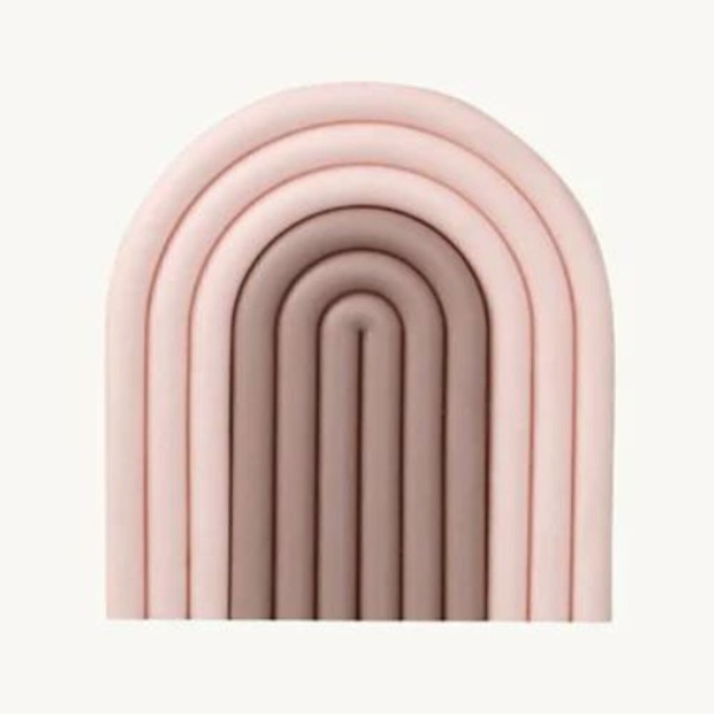 Arch Trivet Bowl Cushions.- Pink Tones